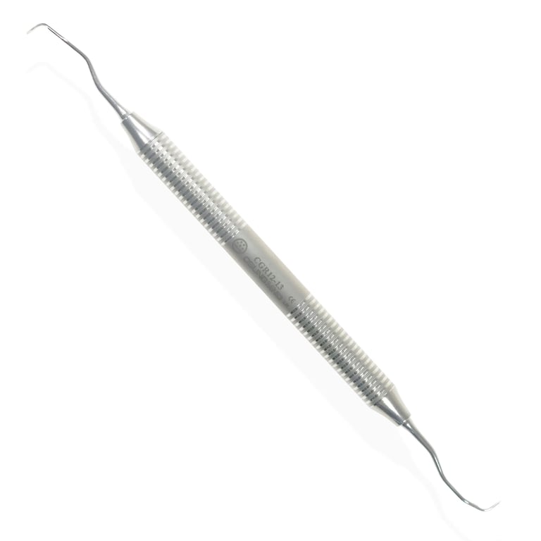Osung GR 12-13 Gracey Dental Curette with a stainless steel handle. American Type