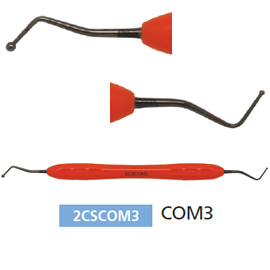 Osung COM3 Composite instrument, titanium-coated with silicone handle. Non-stick Composite