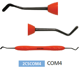 Osung COM4 Composite instrument, titanium-coated with silicone handle. Non-stick Composite