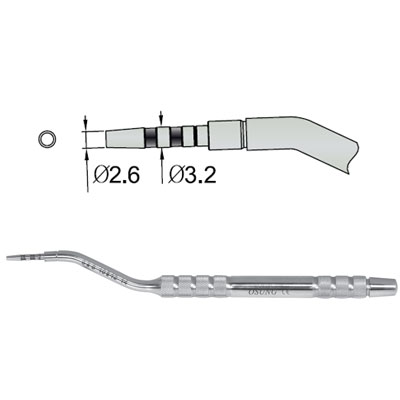 Osung Sinus lifting osteotome 3.2mm. Specially designed straight handle with knurling and groves