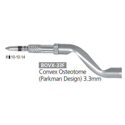 Osung Convex Osteotome (Parkman Design). Dia 3.3mm. In cases where the density of the bone