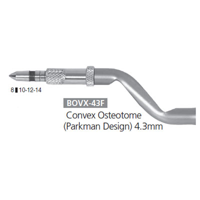 Osung Convex Osteotome (Parkman Design). Dia 4.3mm. In cases where the density of the bone