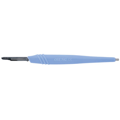 Osung Silicone scalpel handle, straight, ergonomic and autoclavable