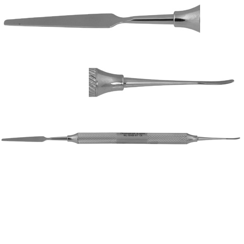 Osung Spatula with beaver tail, double end, stainless steel