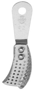 Osung Regular Partial Aluminum Impression Tray, P2 - Upper Right/Lower Left. Aluminum tray can be