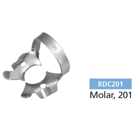 Osung #201 Winged Molar Stainless Steel Rubber Dam Clamp, Single clamp