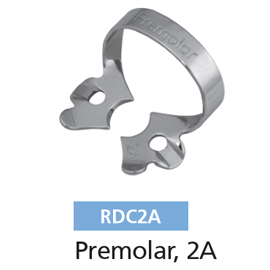 Osung #2A Pre-molar winged stainless steel rubber dam clamp, single clamp