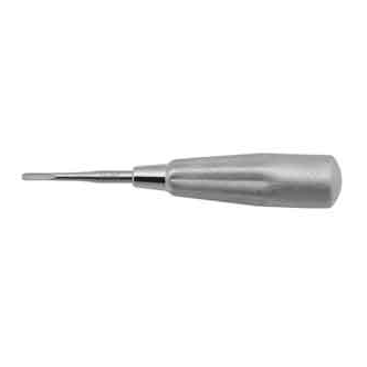 Osung Dental Elevator, E 52, 3.5mm tip, curved backward. For 3rd Molars. Our line of Elevators are
