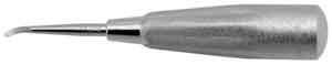 Osung Dental Elevator, E 74, 3.0mm tip. Ideal for removing broken or deeply seated roots. Our line