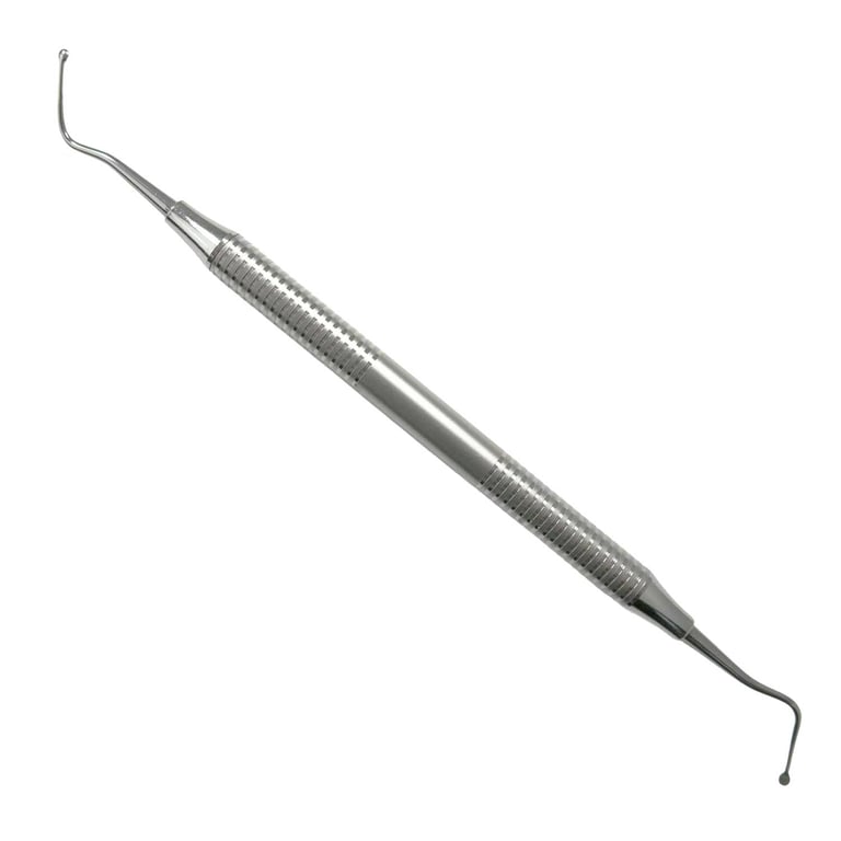 Osung #33L Endodontic Excavator with a Long shank, Spoon Excavator, tips 2mm/2mm