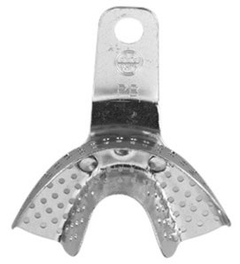 Osung Regular Partial Aluminum Impression Tray, PB - Lower Jaw Front (Lower anterior). Aluminum