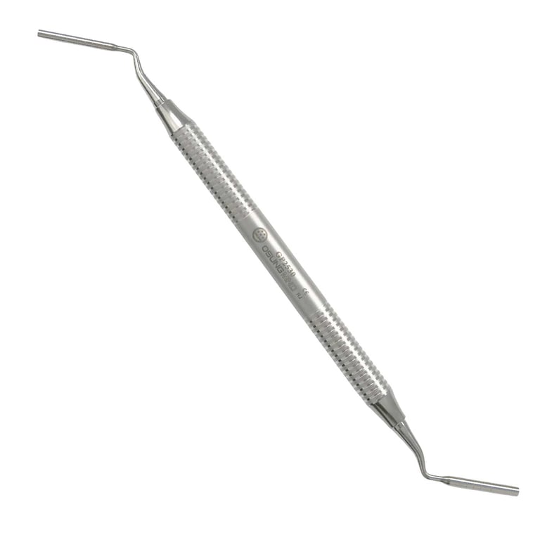 Osung Bone Packer, GO2530. The depths are marked at 8-11-13-15-18 mm, Made of Titanium, tips