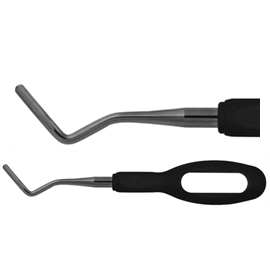 Osung Anterior 3.0 mm Curved Blade Luxating Elevator L, Ultra-sharp, Black Handle. The concept