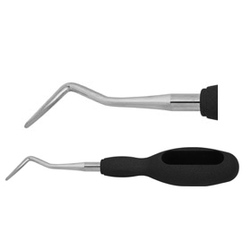 Osung 3.0 mm Compound Curved Blade Luxating Elevator, Ultra-sharp, Black Handle. The concept