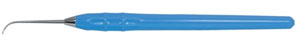 Osung #9H Single End Dental Explorer with a Silicone Handle. The explorer provides the tactile