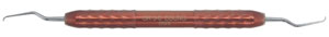 Osung GR 5-6 Mini Gracey Curette with a silicone grip handle, LM type. The Mini Curette