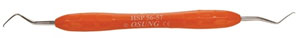 Osung HSP 56-57 Hoe Dental Scaler with a Silicone Handle, Posterior, European Type. For the mesial