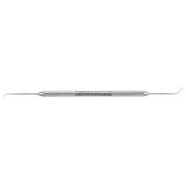 Osung #3-3A Double End Dental Explorer with a Stainless Steel Handle. The explorer provides