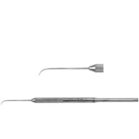 Osung #3 Single End Dental Explorer with a Stainless Steel Handle. The explorer provides