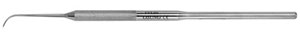 Osung #9H Single End Dental Explorer with a Stainless Steel Handle. The explorer provides