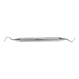 Osung GR 17/18 Gracey Curette with a Stainless Steel Handle. For Distal surfaces of all posterior