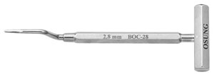 Osung Osteotome, Bone Spreader, BOC-28, Working End Diameter is 2.8mm. T-bar Handle. Premium