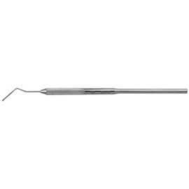 Osung Dental Probe, Flat, PGF with a Stainless Steel Handle. The working end ismarked