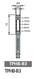 Osung Trephine Bur, B3. For harvesting bone in autogenous bone graft placement. Laser marked score