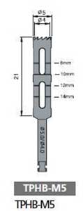 Osung Trephine Bur, M5. For harvesting bone in autogenous bone graft placement. Laser marked score