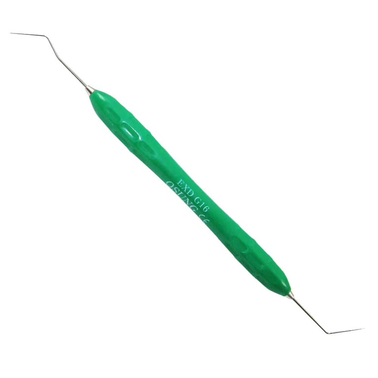 Osung DG-16 Double End Endodontic Explorer with a Silicone Handle, G16. The explorer provides