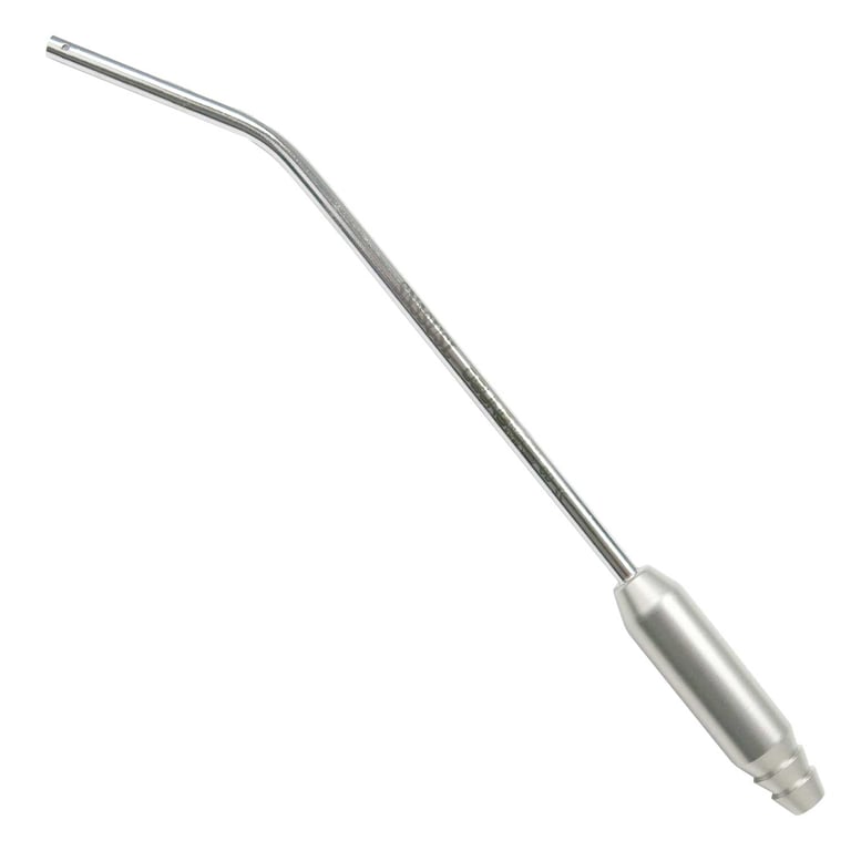 Osung Elongated Suction Tip, Stainless, STT-3SUS. Stainless Steel tip for durability. 3mm inner