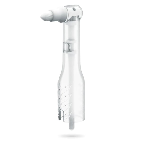 AntiSplatr Mini Oscillating Disposable Prophy Angle, Tapered Brush Cup, 100/Box