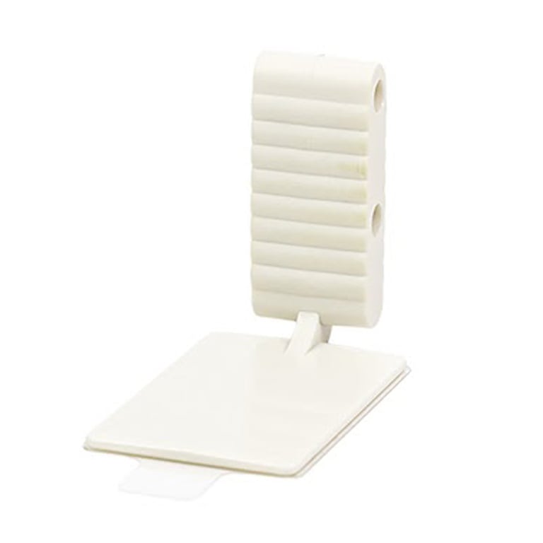 EzAim ComforTab Adhesive Sensor Holder, Anterior, White, 50/Pk. Features a soft, cushioned bite