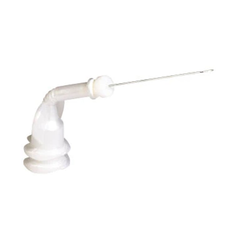 FlexCann Pre-Bent Irrigation Tips, Blue, 31 Ga, 21 mm, 50/Pk. Double side-vented irrigation