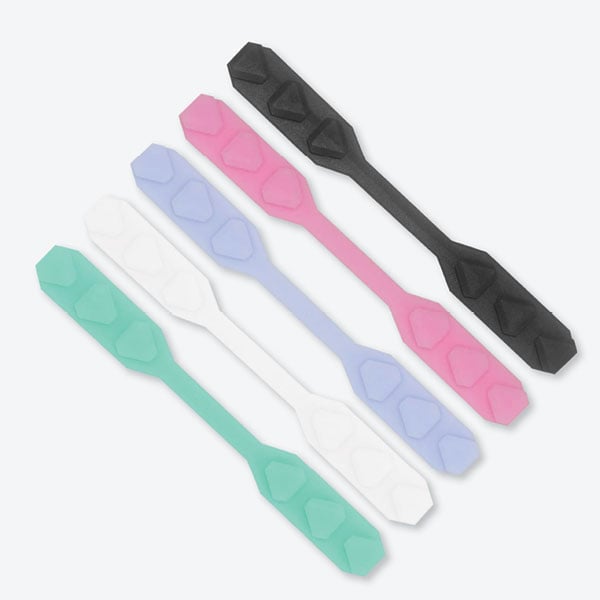 iMask Face Mask Extender Strap, Assorted colors, 10/Pk. Adjustable length for customizable