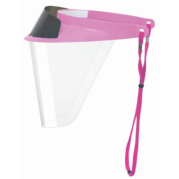 iVisor Loupe Visor And Shield Kit - Pink, Size Medium (9cm). Contains 1 Pink Visor, 3 Face