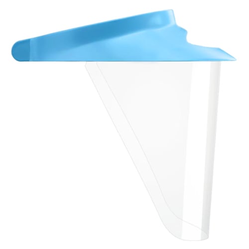 iVisor Visor and Shield Kit with Blue Visor. Contains:1 Visor and 3 Shields, 1 Light-Cure Filter