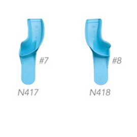 Opti-Tray Disposable Upper Left/Lower Right Quadrant Non-Perforated Impression Tray, Light Blue