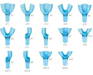 Opti-Tray Disposable Upper Small Perforated Impre
