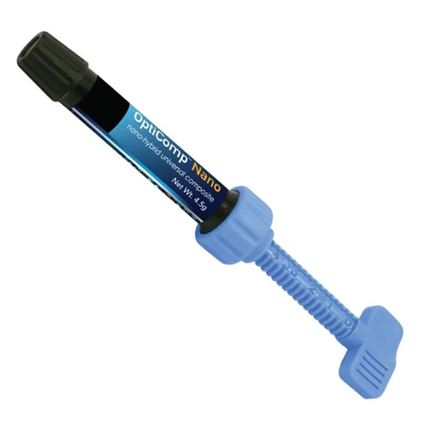 OptiComp Nano Universal Nanohybrid Composite 4gm Syringe Refill, 1/Box. High quality, resin-based