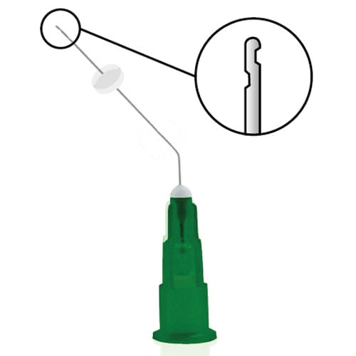 OptiProbe Double Sideport Irrigator Needle Tips, 27ga, 27 mm, Teal, 50/Pk. Designed