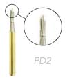 Pac-Dent Crown Cutting Burs FG #PD2, Straight fissure plain, pack of 10 burs. *Compare to GW2