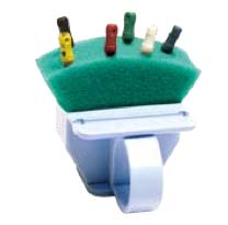 Pac-Dent One-Finger-Hold Organizer with 2 Rings and 50 Disposable Foam Refills