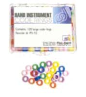 Pac-Dent Silicone Instrument Code Rings - Small, Assorted Colors, Box of 120 Rings