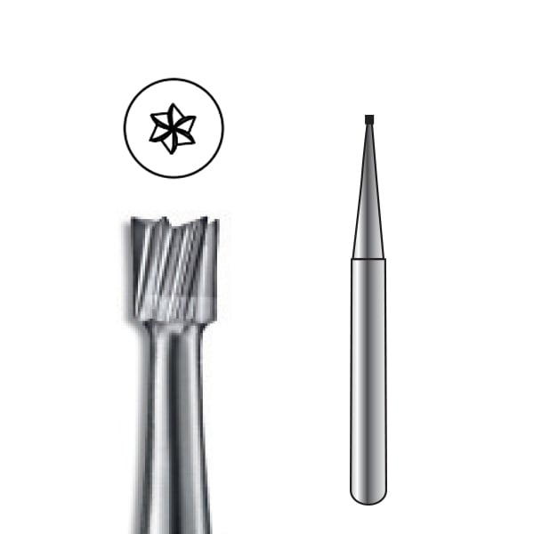 Pac-Dent FG #33 1/2 inverted cone Carbide Bur, clinic pack of 100 burs