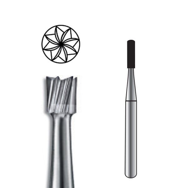 Pac-Dent FG #332L Pear Shaped Carbide Bur, Package of 10 Burs