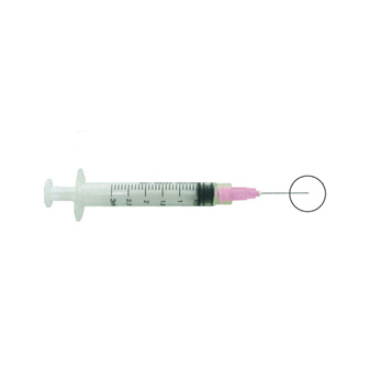 Pac-Dent Irrigation luer-lock 3 cc Syringes with 