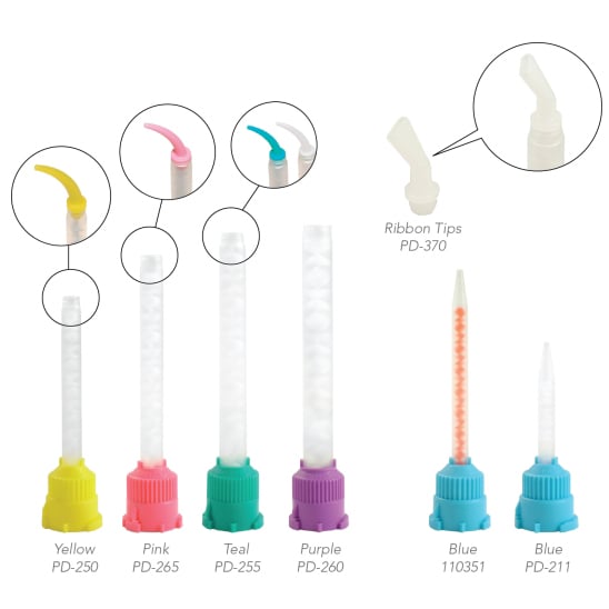 Pac-Dent Intra-Oral Tips - Large Clear, Package of 100