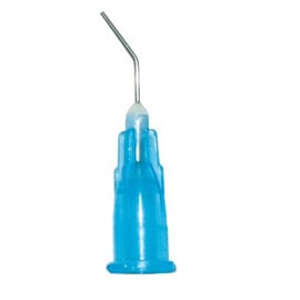 RMH3 Dental Pre-Bent Needle Tips - 25 Gauge, Blue, 100/Pk. Disposable