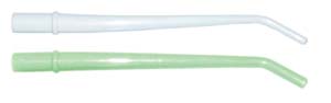 Pac-Dent Surgical Aspirator Tips, Large Orifice, Autoclavable, Green, Package of 25 tips